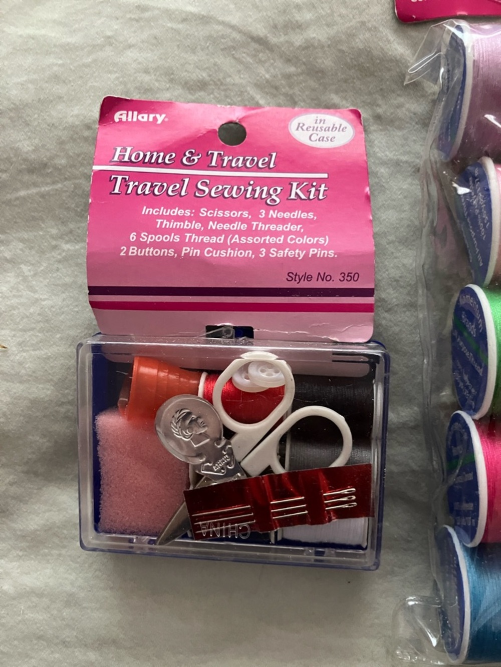 Allory Sewing Kit & Thread Bundle - Multi Color - Picture 2 of 6